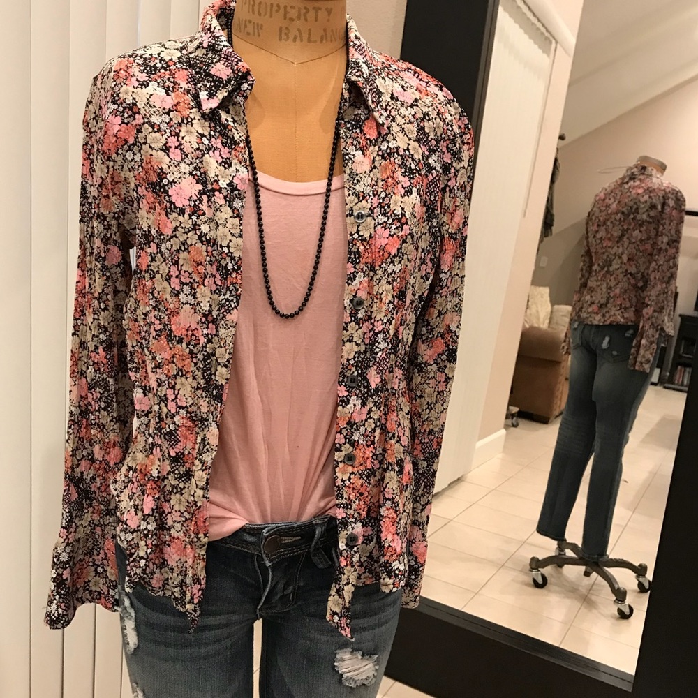 Alfani Button Down Blouse